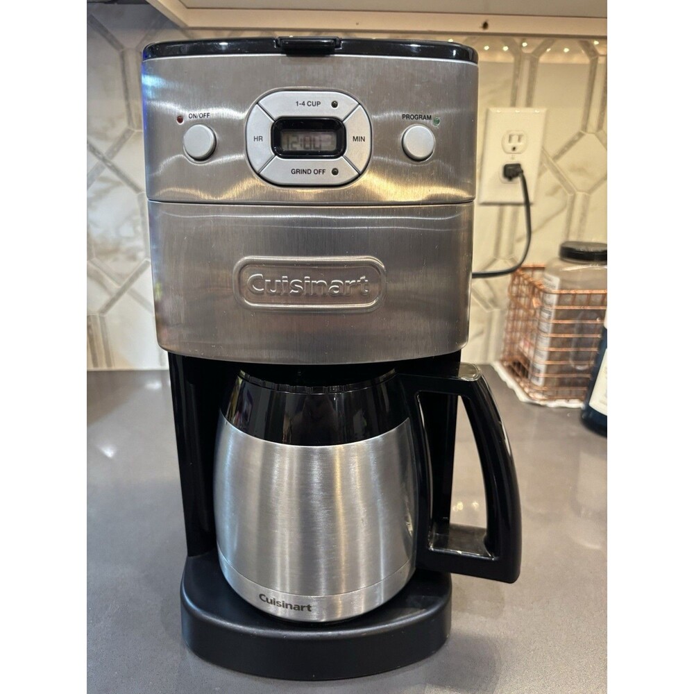 Cuisinart Grind & Brew Coffee Maker DGB-650 10 Cup Thermal Stainless Carafe